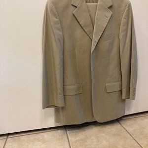 Brooks Brothers Tan Cotton 3-Button Suit-Sz 38S